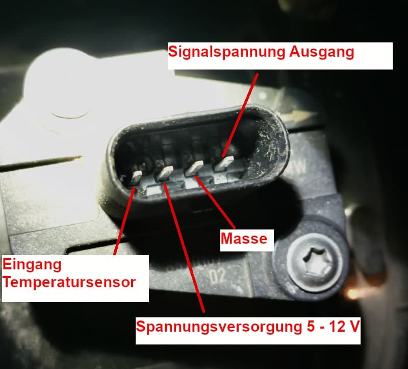 Measurement of mass air flow meter (LMM)
