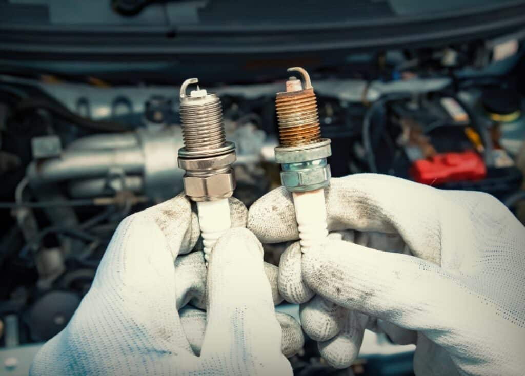Car won't start due to defective spark plugs