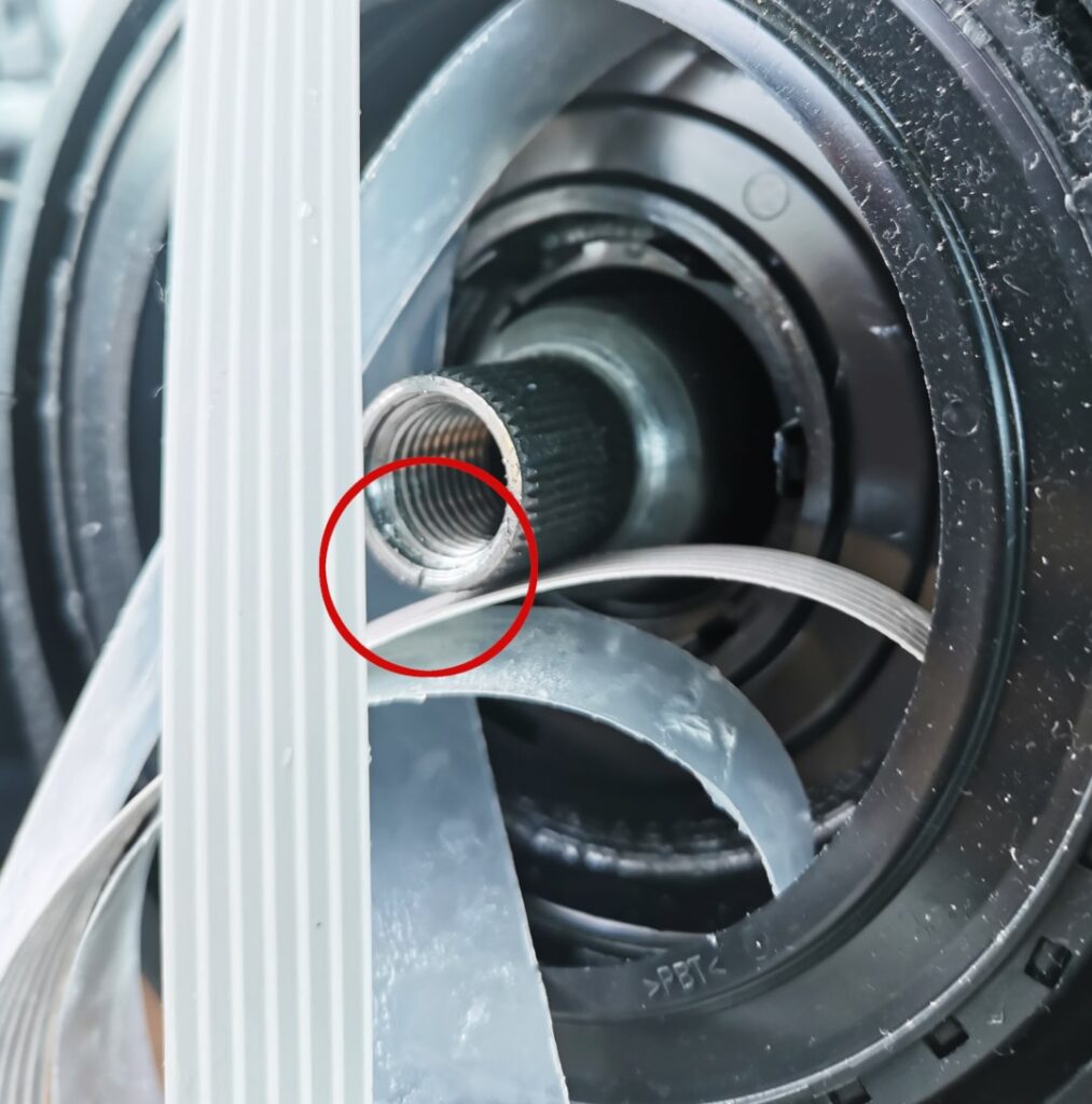 Steering column center position mark