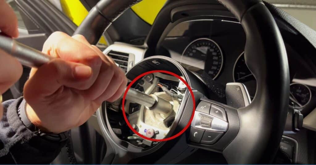Removing the steering wheel