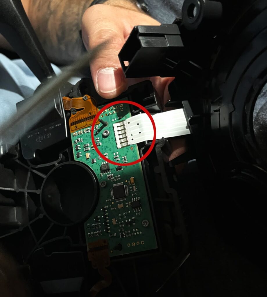 Soldering winding spring BMW F30