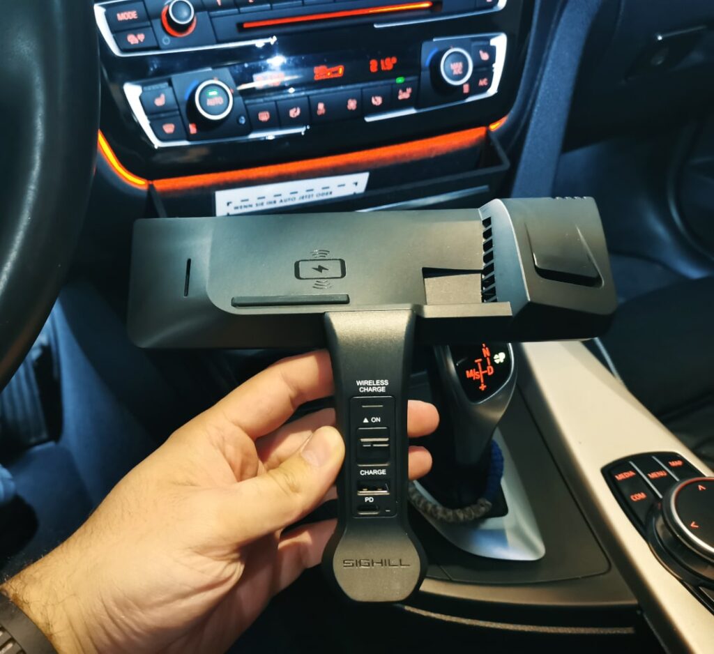 BEster Wireless Charger ready for installation in the car
