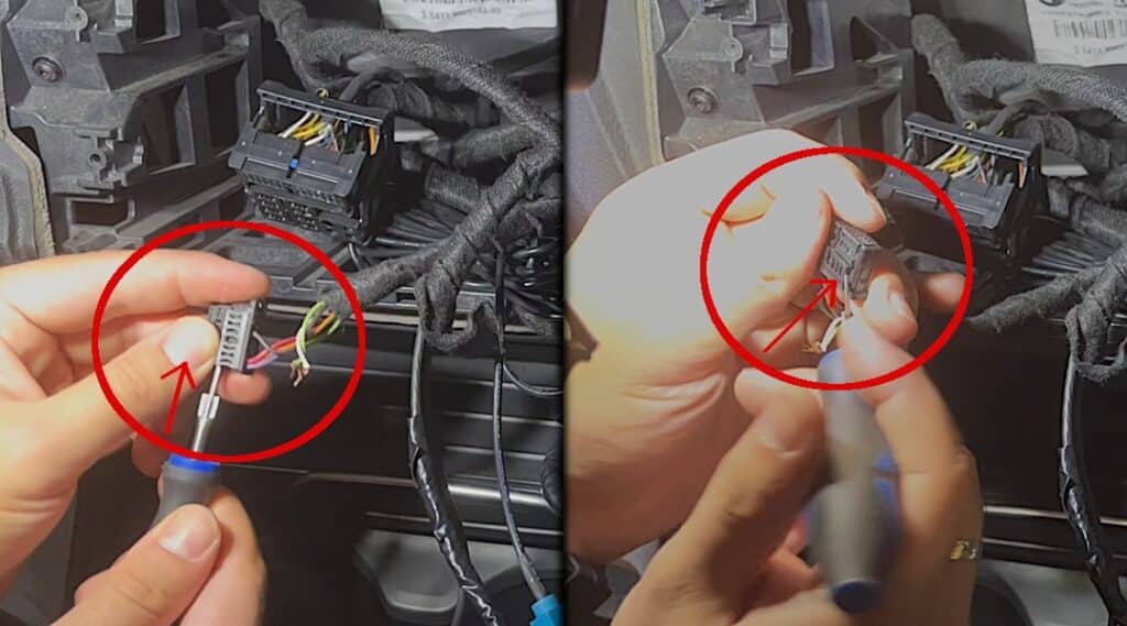 Stecker auspinnen - BMW FEM Stecker