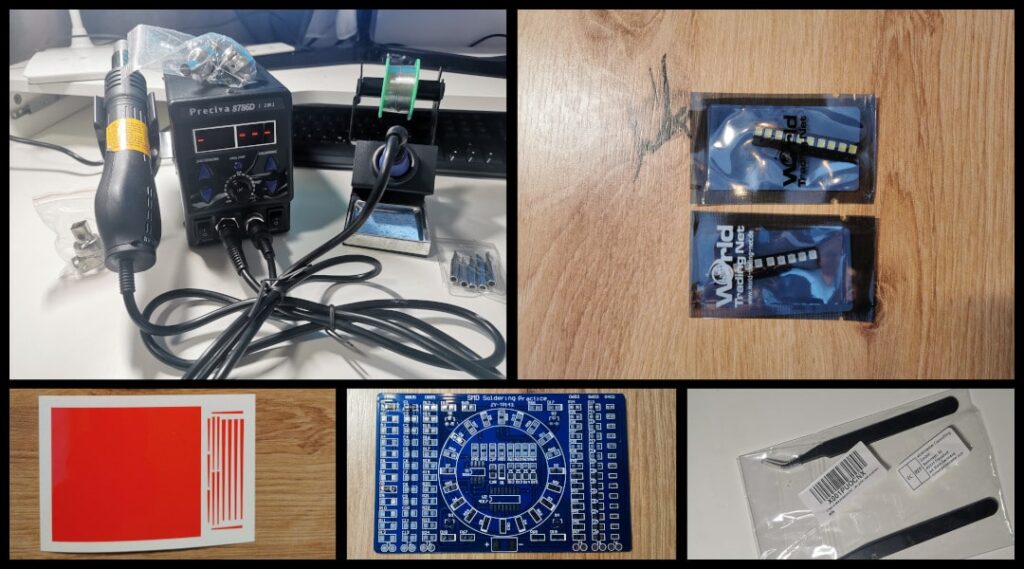 Narzędzia i komponenty wymagane do wymiany podświetlenia prędkościomierza