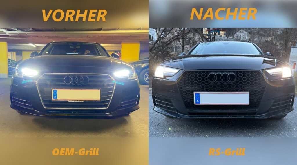 ALt & New, Change radiator grille, Retrofit RS grille
