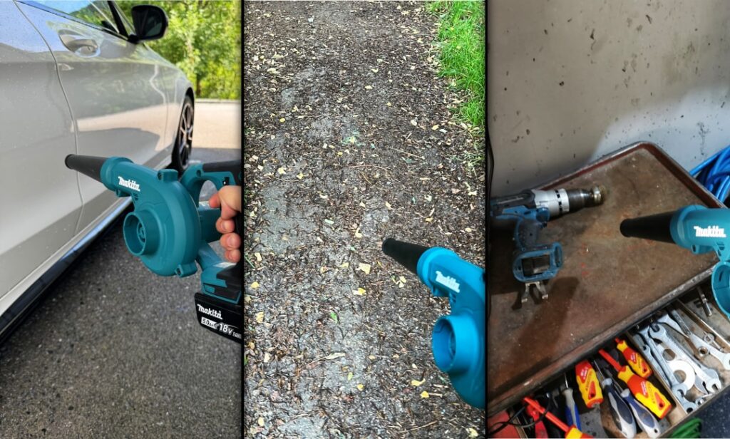 Areas of application Air blowers (MAKITA) Areas of application: Car drying with blower