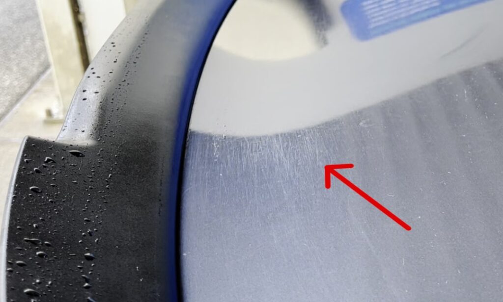 Scratched car Scratched car caused by microfiber cloths