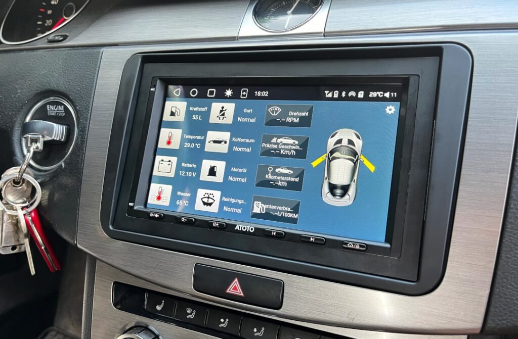 ATOTO S8 CAN-BUS Integration_1 Dane pojazdu za pośrednictwem magistrali CAN