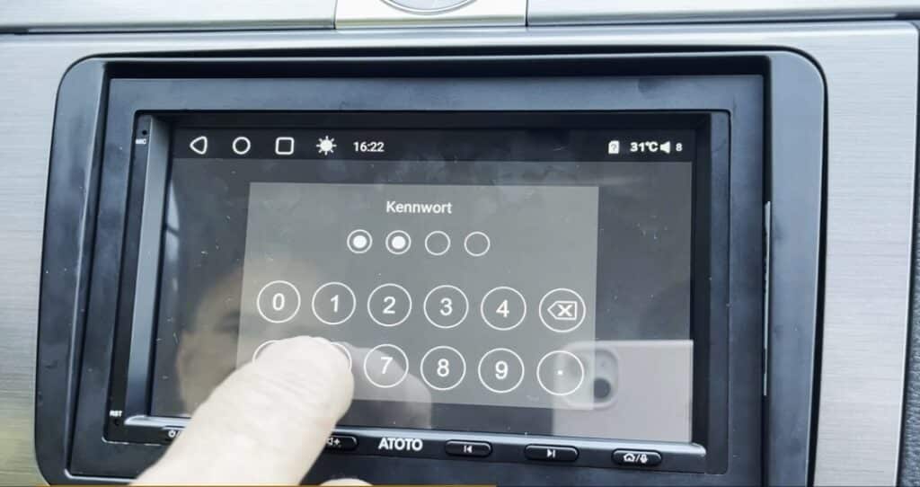 Ustawienia fabryczne ATOTO Wprowadź kod Hasło do "Ukrytego menu" ATOTO S8