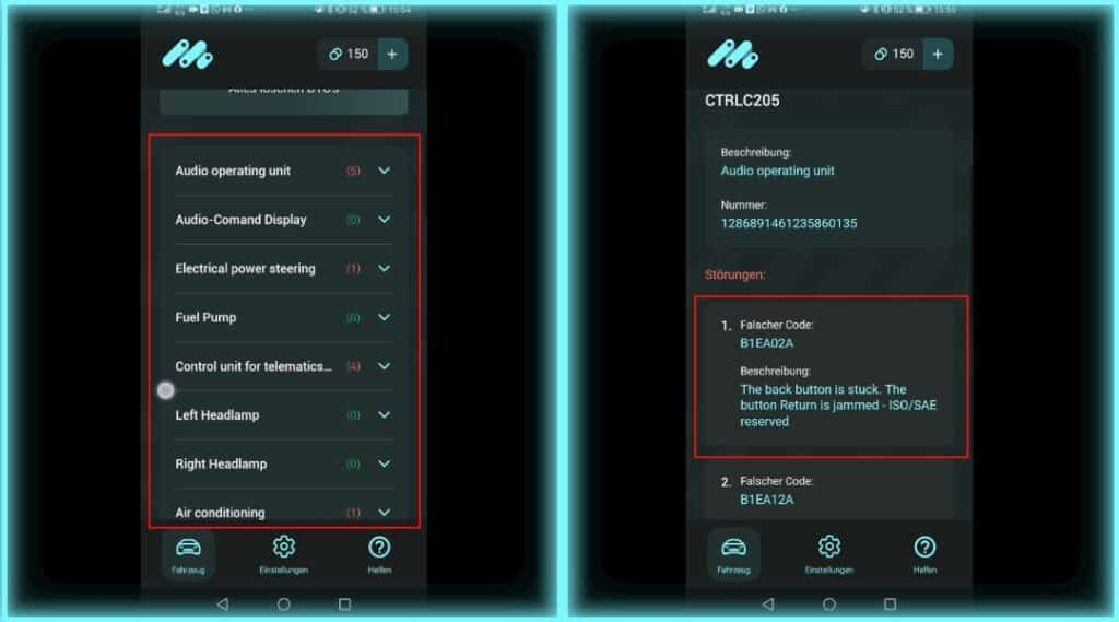 Analiza OBD w aplikacji MBito Analiza OBD MBito: Lista kodów błędów i ich opis