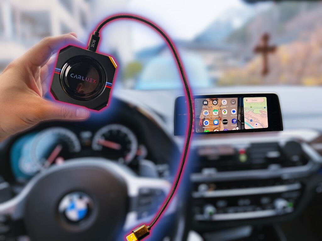 Doposażenie BMW w Android Auto i Carplay z CARLUEX Plug & Play Doposażenie w Android Auto i CarPlay - CARLUEX Box dla BMW
