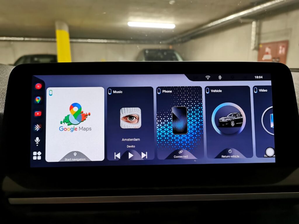 Główne Menu Interfejsu Android CARLUEX Interfejs Android CARLUEX Box do BMW