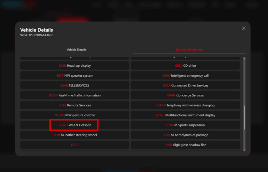 Vin-Decoder Hat mein BMW eine WIFI Antenne: Über VIN-Decoder herausfinden